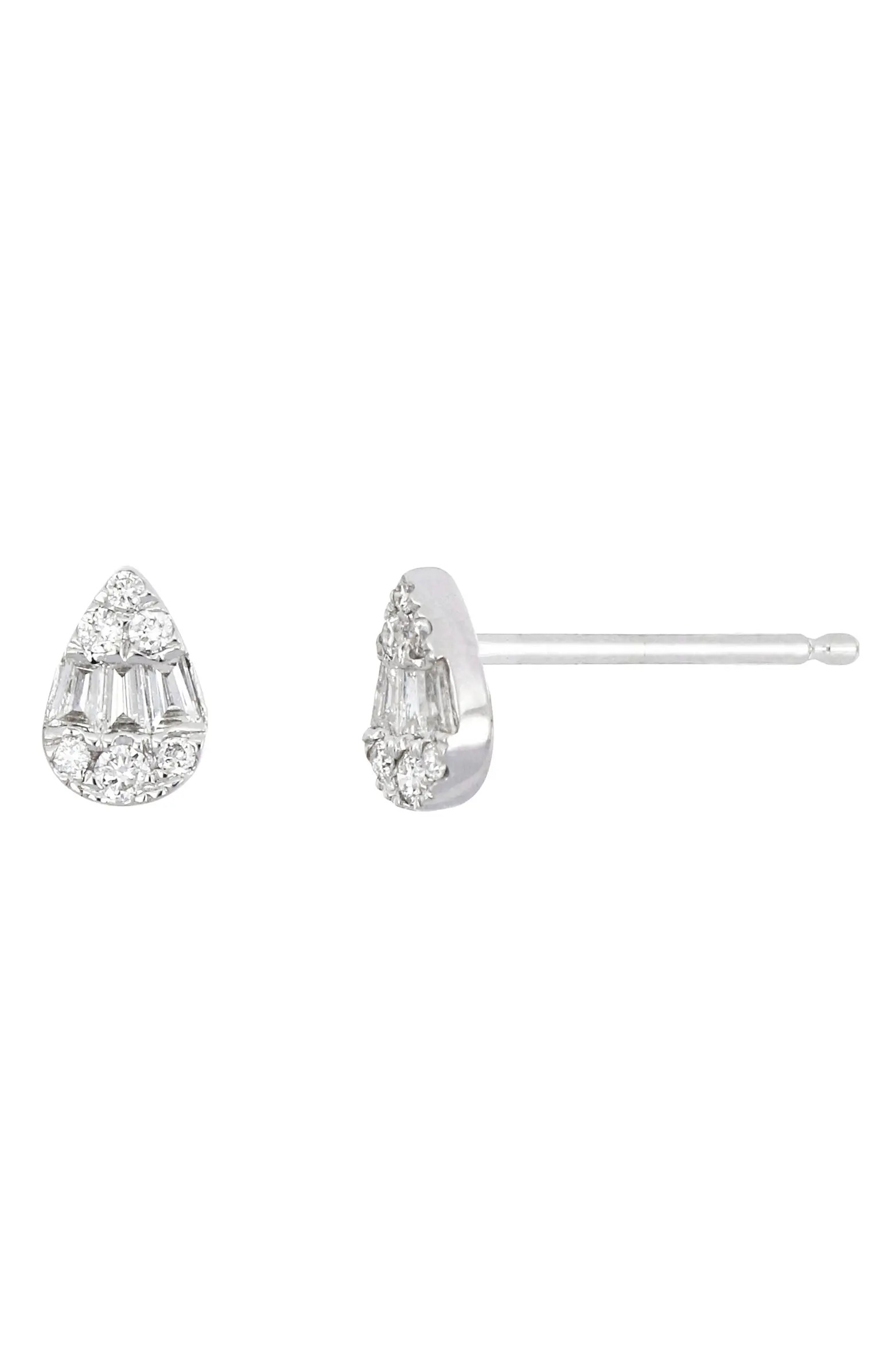 Gatsby Pear Shape Diamond Stud Earrings | Nordstrom