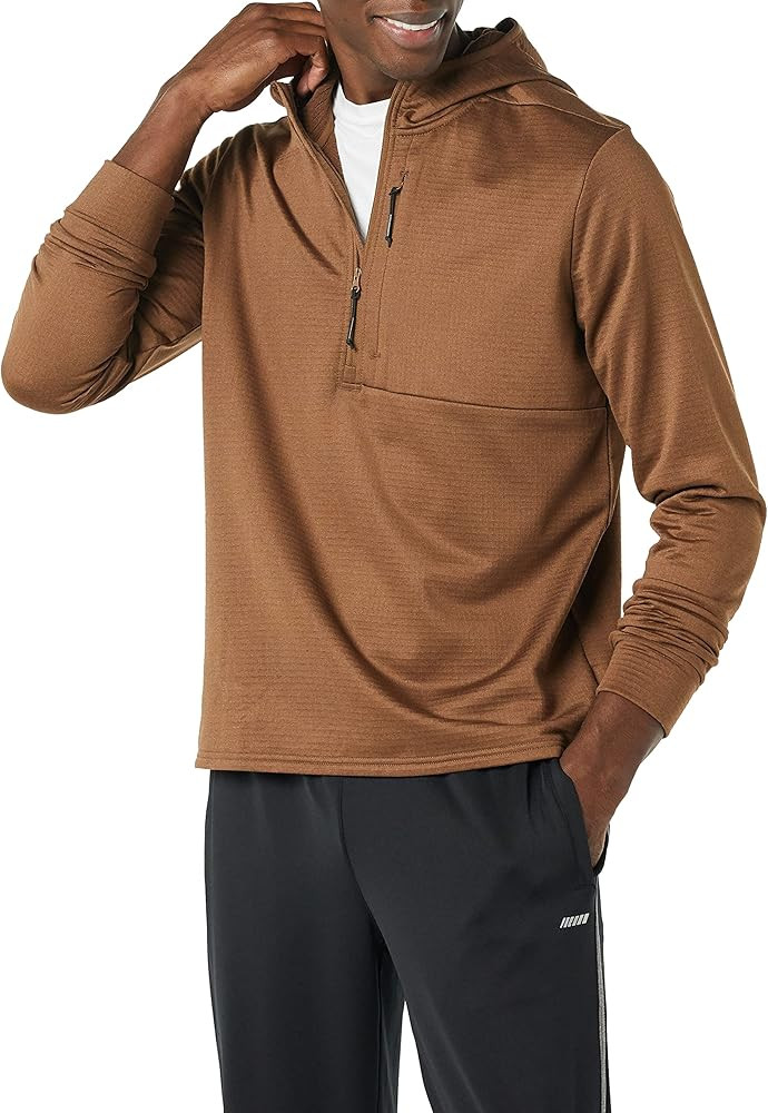 Amazon Essentials Men's Performance Ski Midlayer Quarter-Zip Hoodie | Amazon (US)