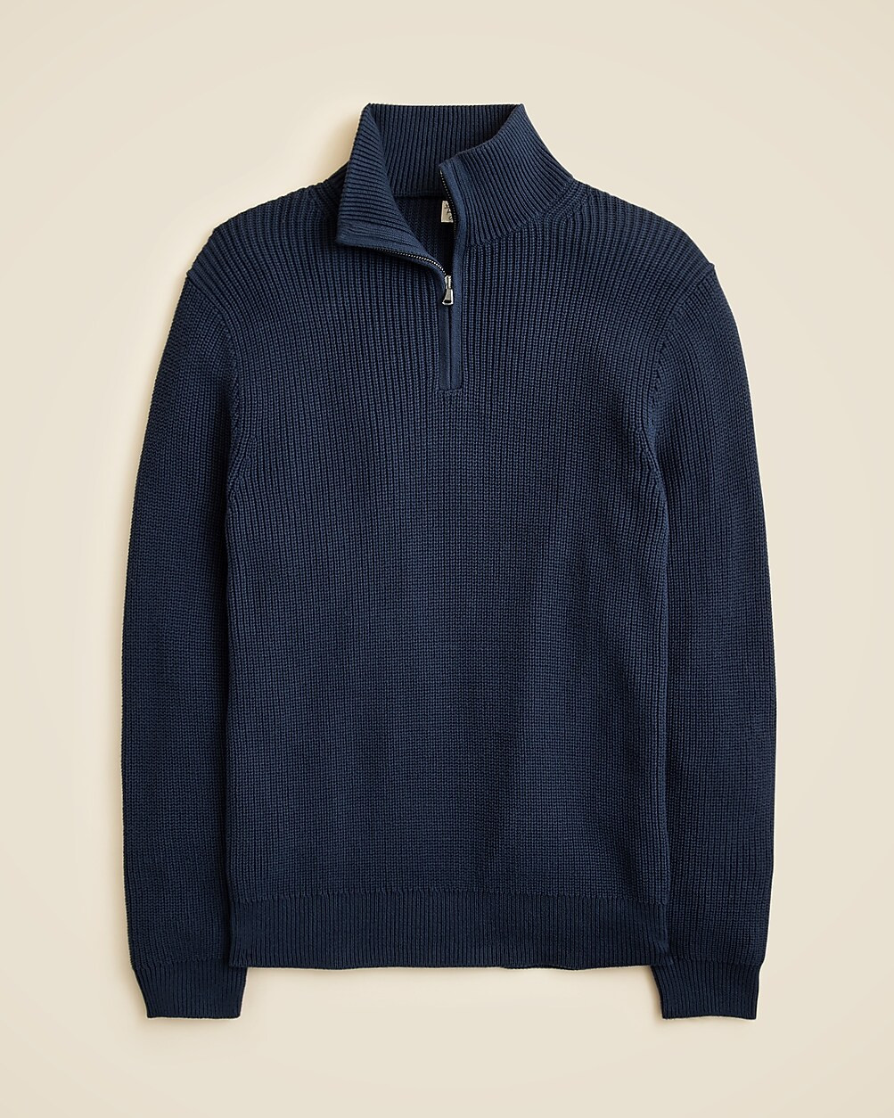 Heritage cotton ribbed half-zip sweater | J. Crew US