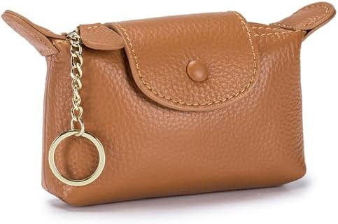 SENDEFN Small Leather Women Coin Purse, Women's Keychain Zipper Pocket Pouch Wallet | Amazon (US)