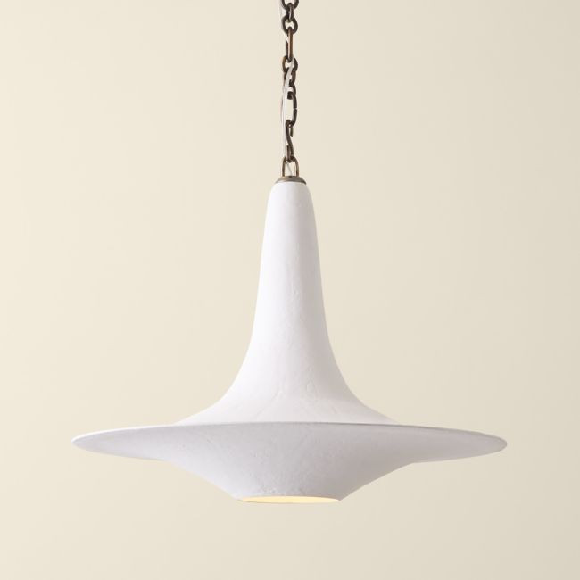 Niko Plaster Round Pendant Light | CB2