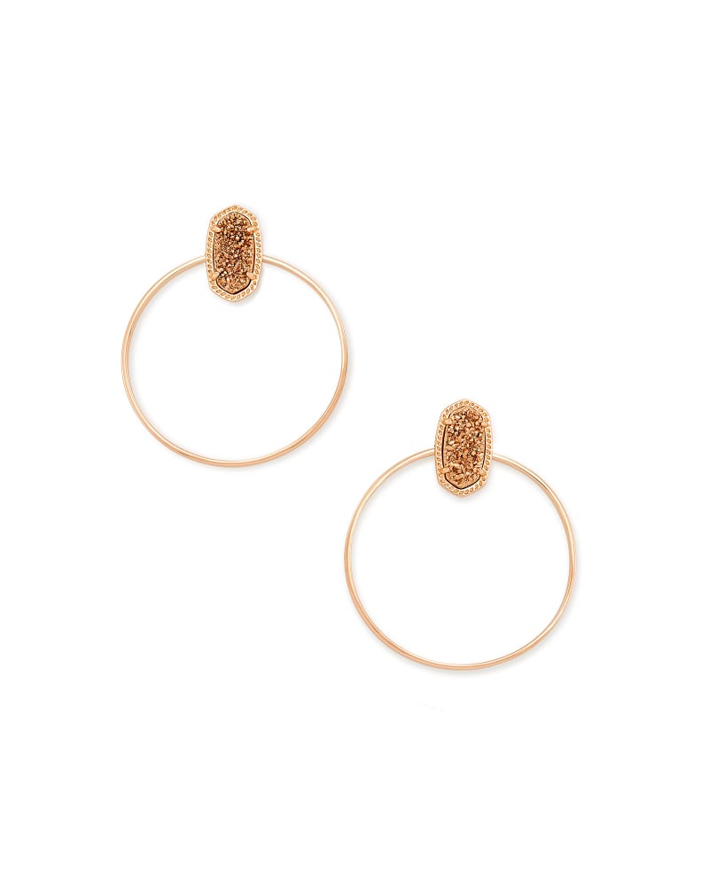 Mayra Hoop Earrings In Rose Gold | Kendra Scott