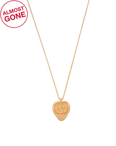 Made In Italy Gold Fil Perdu Heart Necklace | TJ Maxx