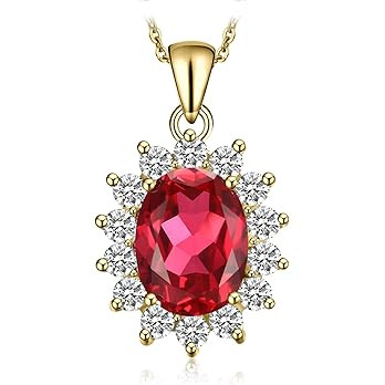 JewelryPalace Princess Diana Kate Middleton Natural Amethyst Citrine Garnet Peridot Topaz Created... | Amazon (US)