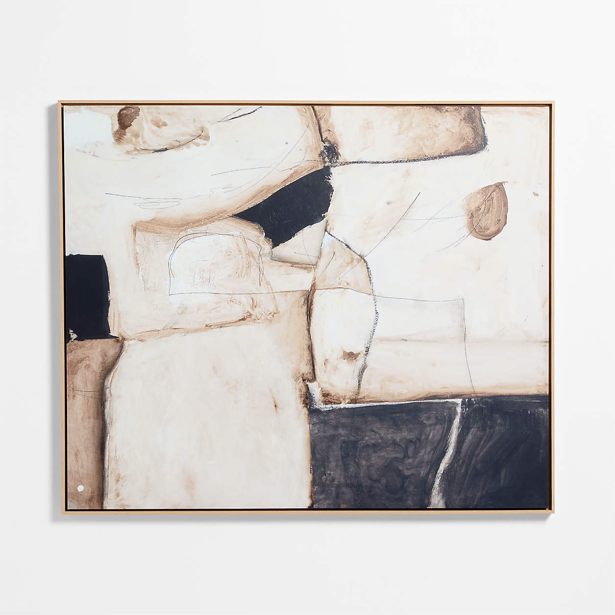 "Mineral" by Joe Turner 51.75"x61.75" Framed Wall Art Print | Crate & Barrel | Crate & Barrel