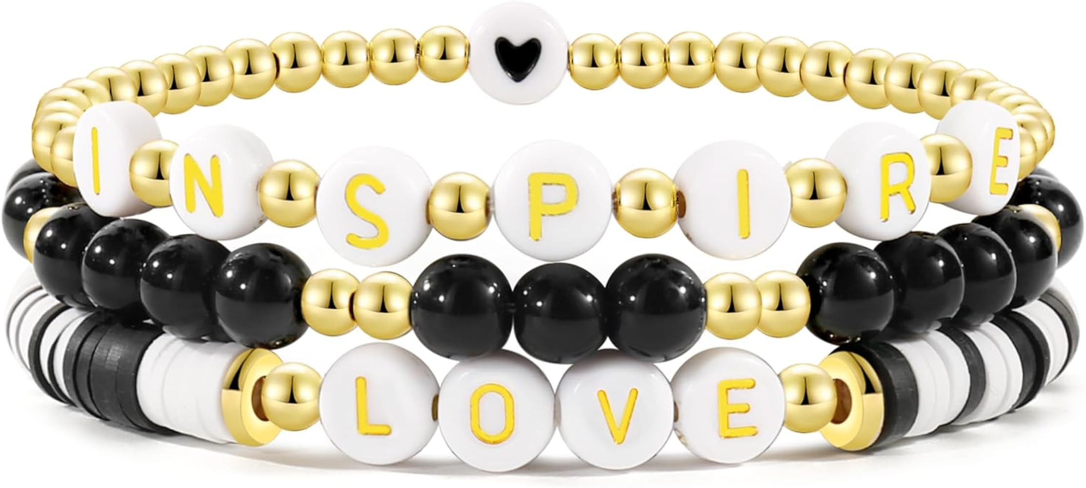 Elegance 11 designs Heishi Beaded Bracelets For Women Polymer Clay Colorful Surfer Stackable Bead... | Amazon (US)