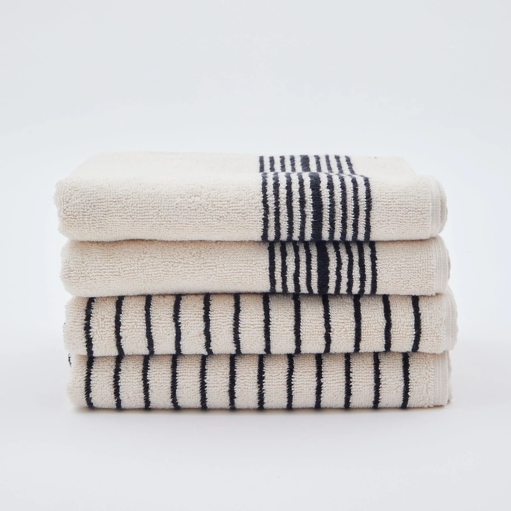 Melika Turkish Cotton Striped Terry Towel | The Loomia