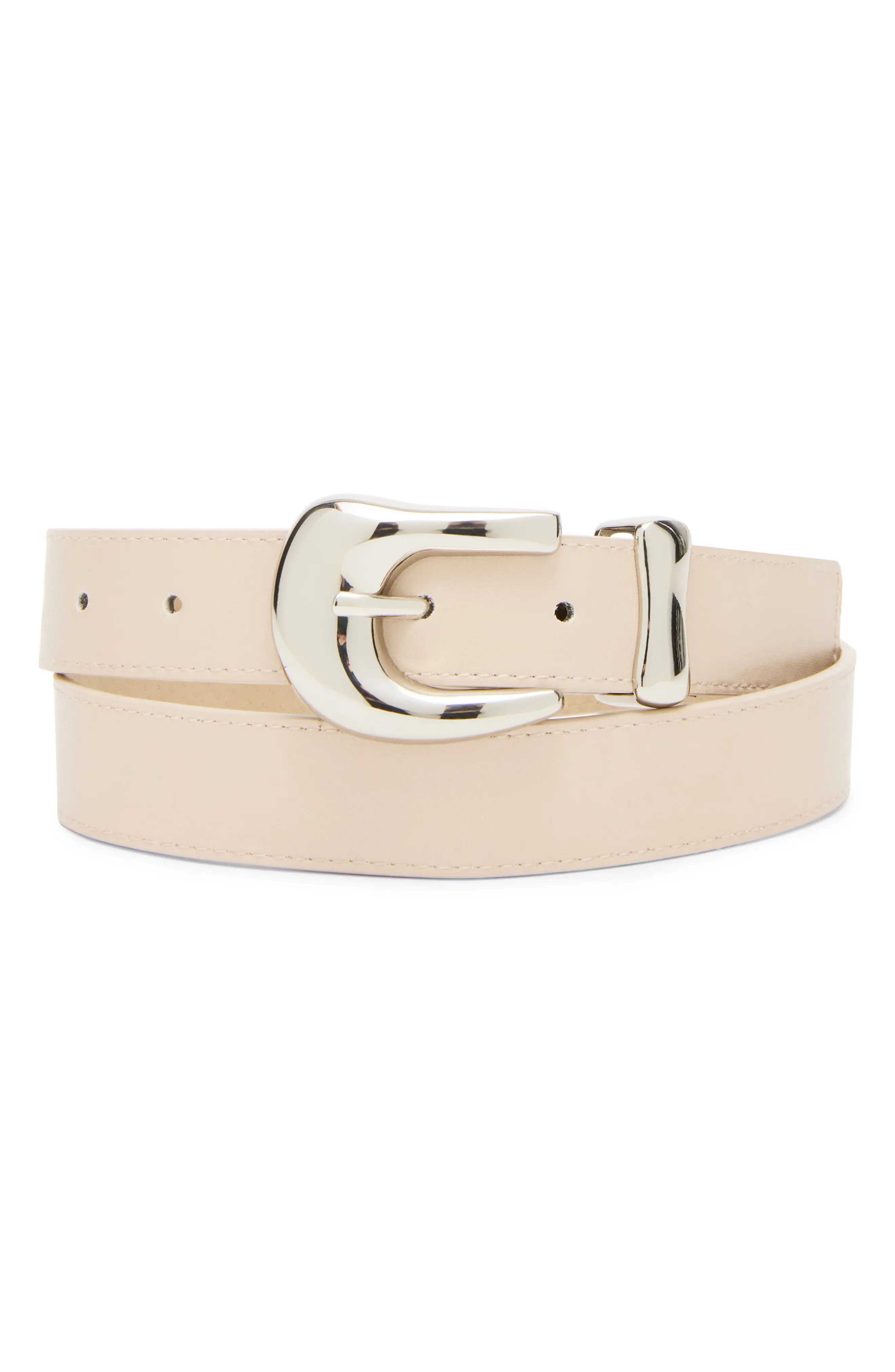 Steve Madden Nubuck Faux Leather Belt in Olive at Nordstrom Rack, Size X-Large | Nordstrom Rack