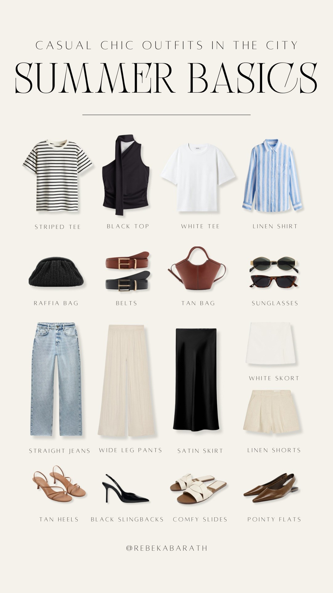 Summer Basics for your casual chic outfits in the city 💫 

summer in the city | capsule wardrobe | summer style | warm weather outfits | summer wardrobe | city outfits

#LTKStyleTip #LTKFindsUnder100 #LTKSeasonal