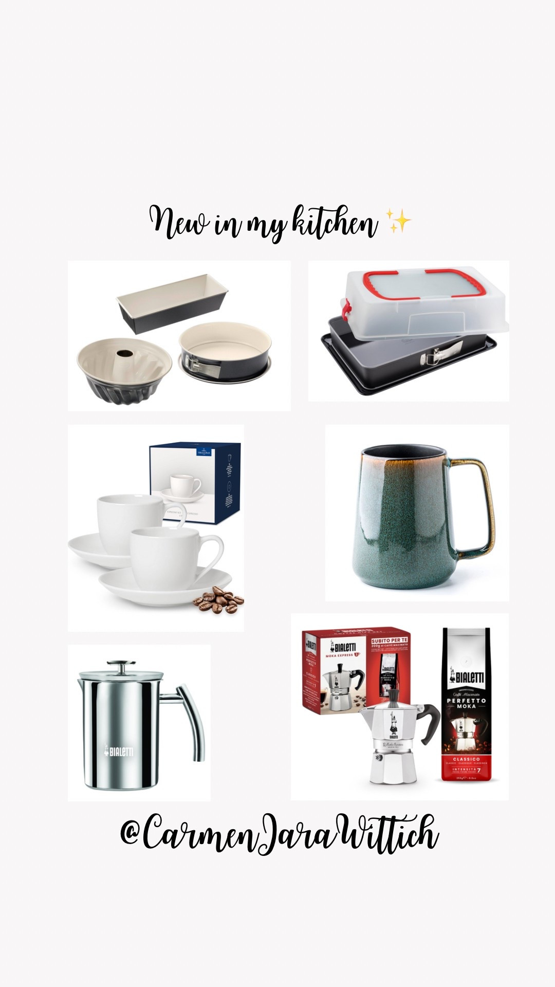 More baking pans, tea cups and espresso cups, milk frother and a Bialetti ☕️

#newin #kitchen #baking #coffee #küche #espresso #carmenjarawittich #backformen

#LTKeurope #LTKhome #LTKdeutschland