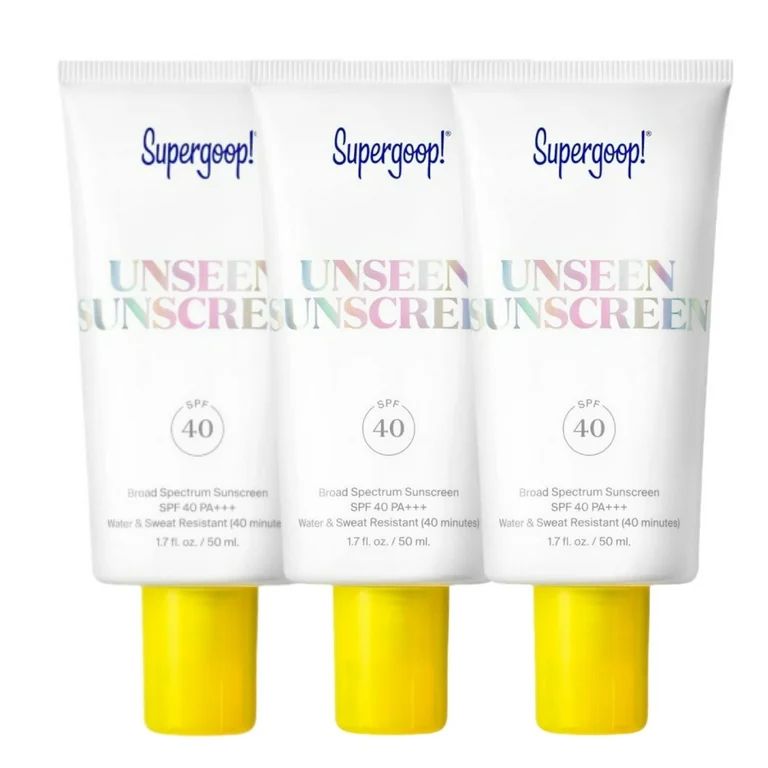 ✨3 PACKS-Super-goop-Unseen Sunscreen SPF 40-invisible, weightless, scentless sunscreen with bro... | Walmart (US)