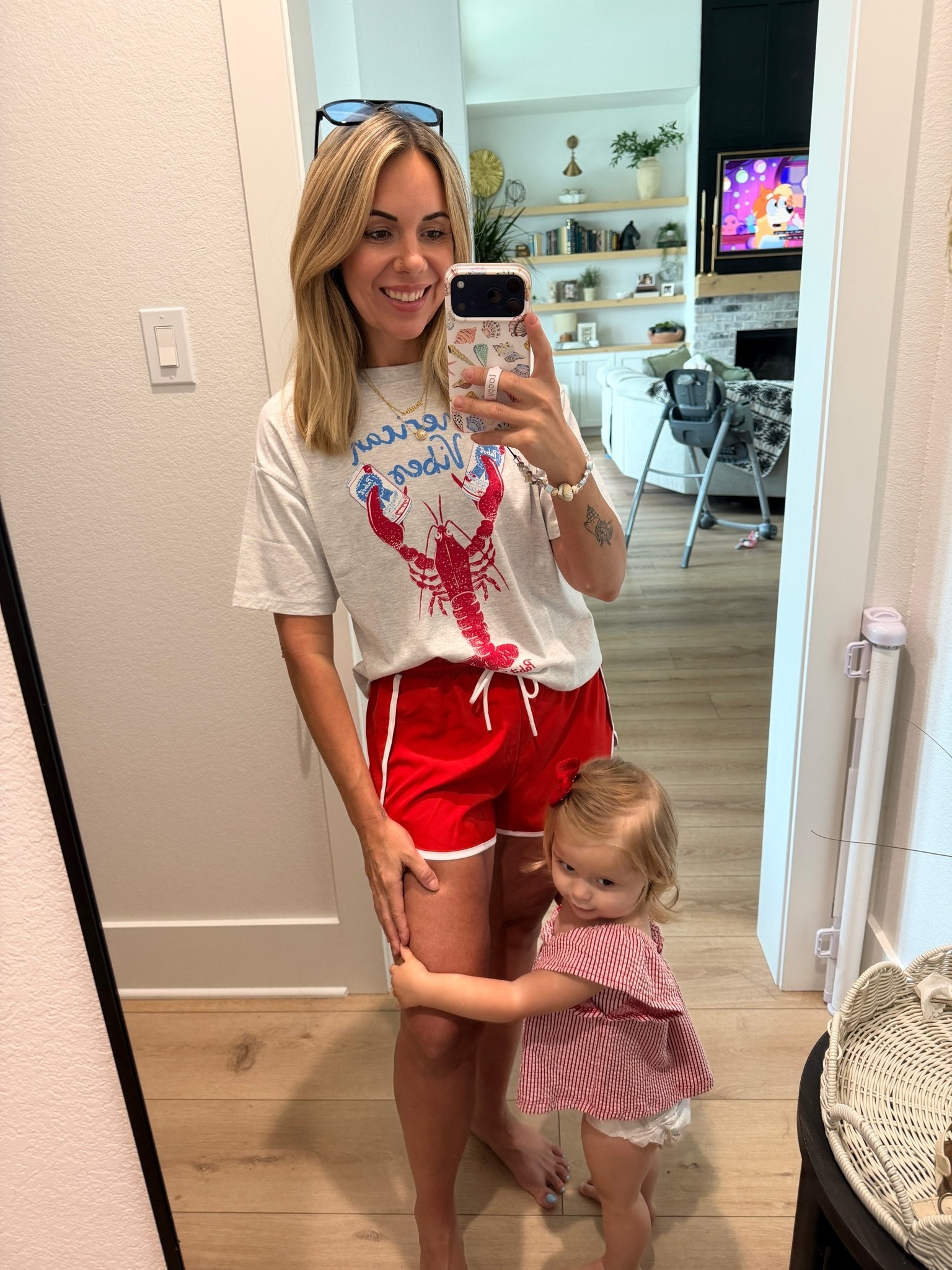 Outfit runs tts! Love these Walmart shorts SO much!

#LTKdayinmylife
