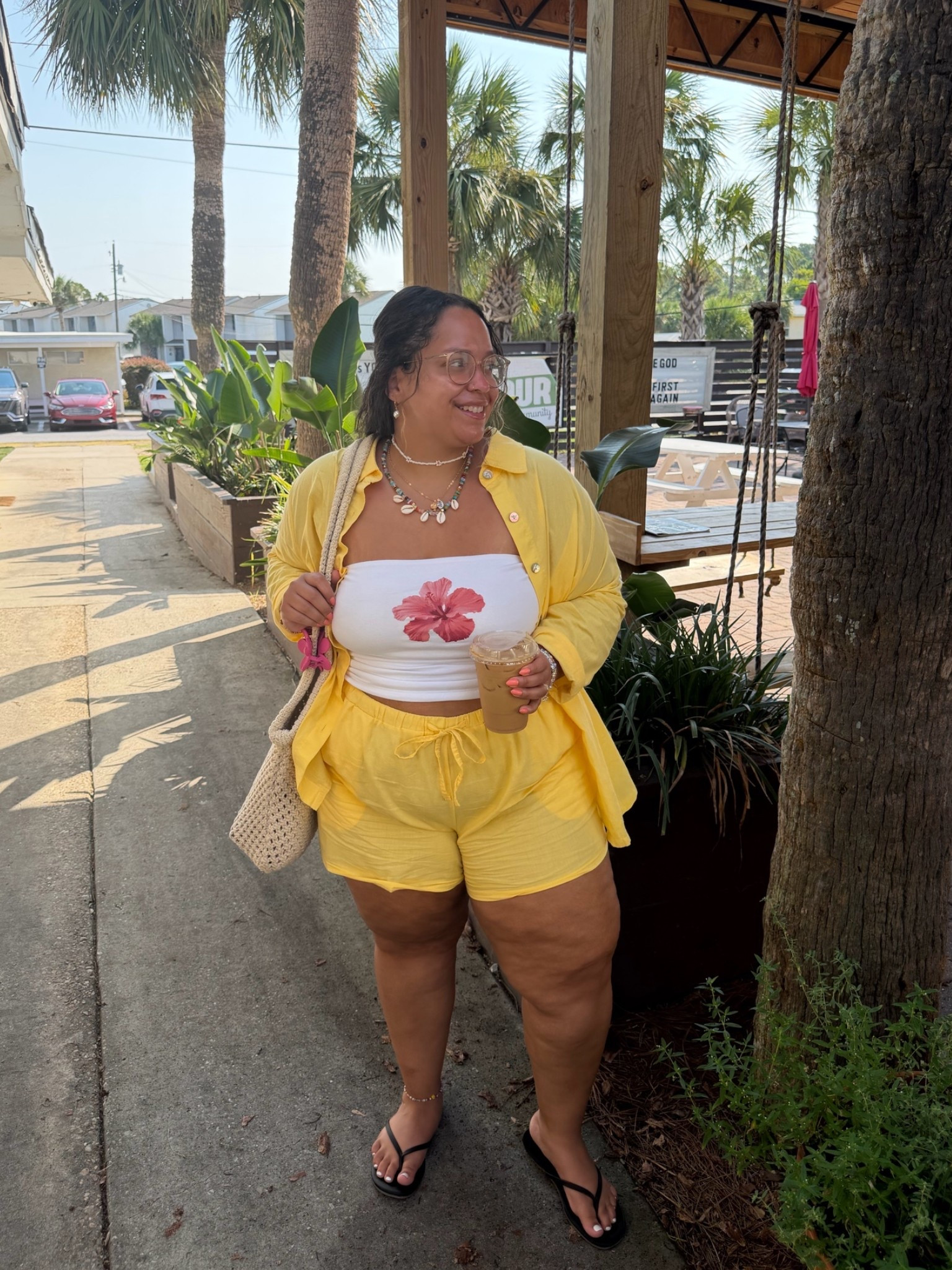 Beach vacay casual coffee run outfit inspo

#LTKPlusSize #LTKPetite #LTKSaleAlert