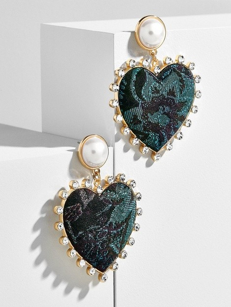 Amalia Pearl Heart Drop Earrings | BaubleBar (US)