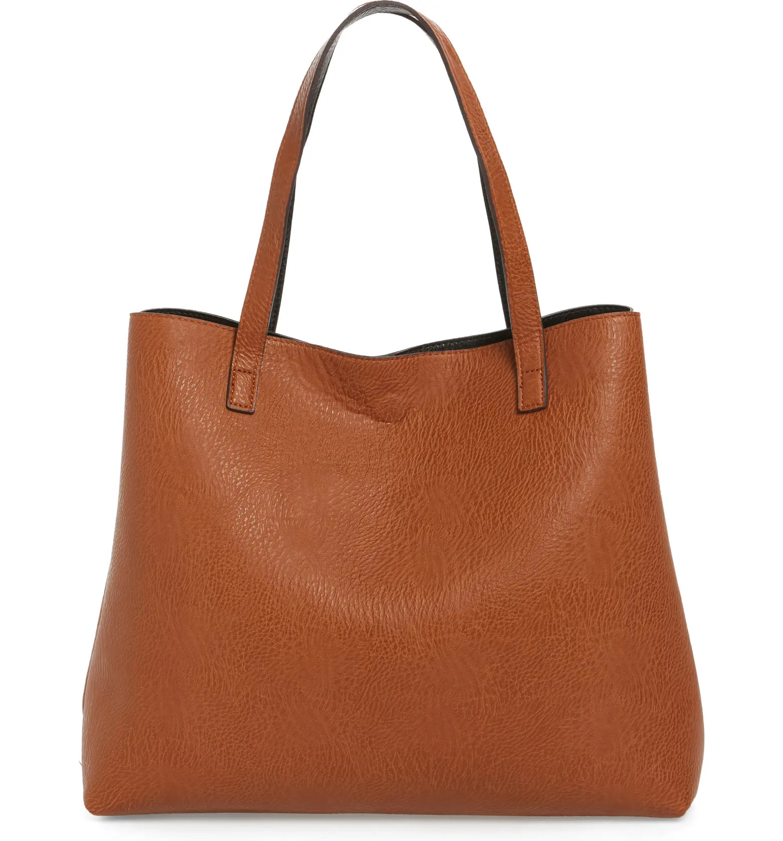 Street Level Reversible Faux Leather Tote & Wristlet | Nordstrom | Nordstrom