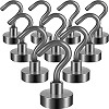 Neosmuk Magnetic Hooks,30lb+ Heavy Duty Earth Magnets with Hook for Refrigerator, Extra Strong Cr... | Amazon (US)