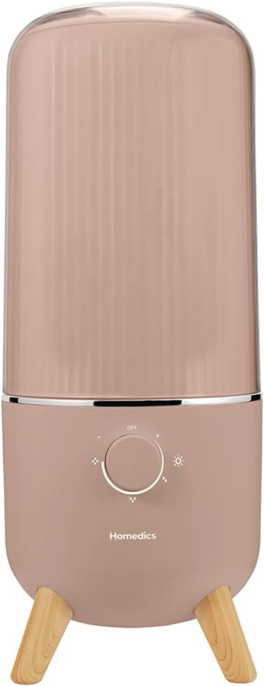 Homedics Ultrasonic Humidifier, Bedrooms and Home Offices, 0.97-Gallon Tank, 45-Hour Runtime, Vis... | Amazon (US)