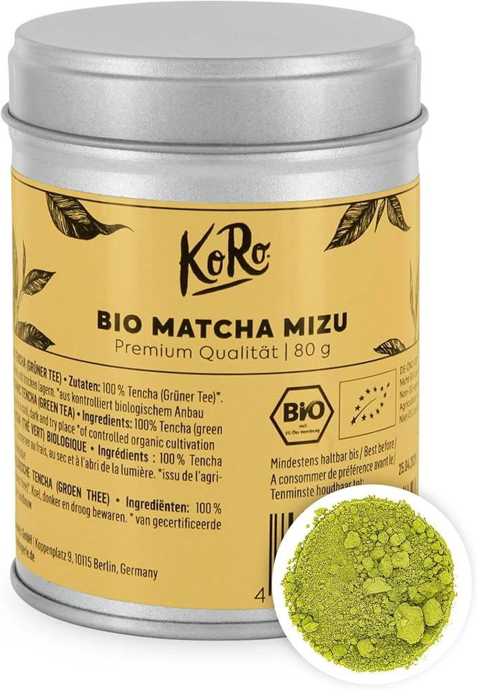 KoRo - Bio Matcha Mizu 80 g - Premium- Kochqualit\u00e4t - Intensiv in Farbe, Geruch und Geschmac... | Amazon (DE)