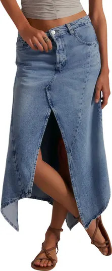 Aquarius Handkerchief Denim Skirt | Nordstrom