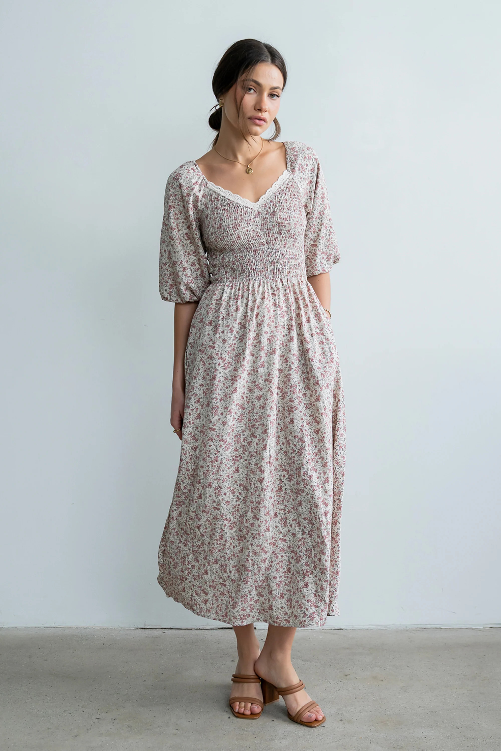 Darcey Smocked Maxi Dress | Böhme US