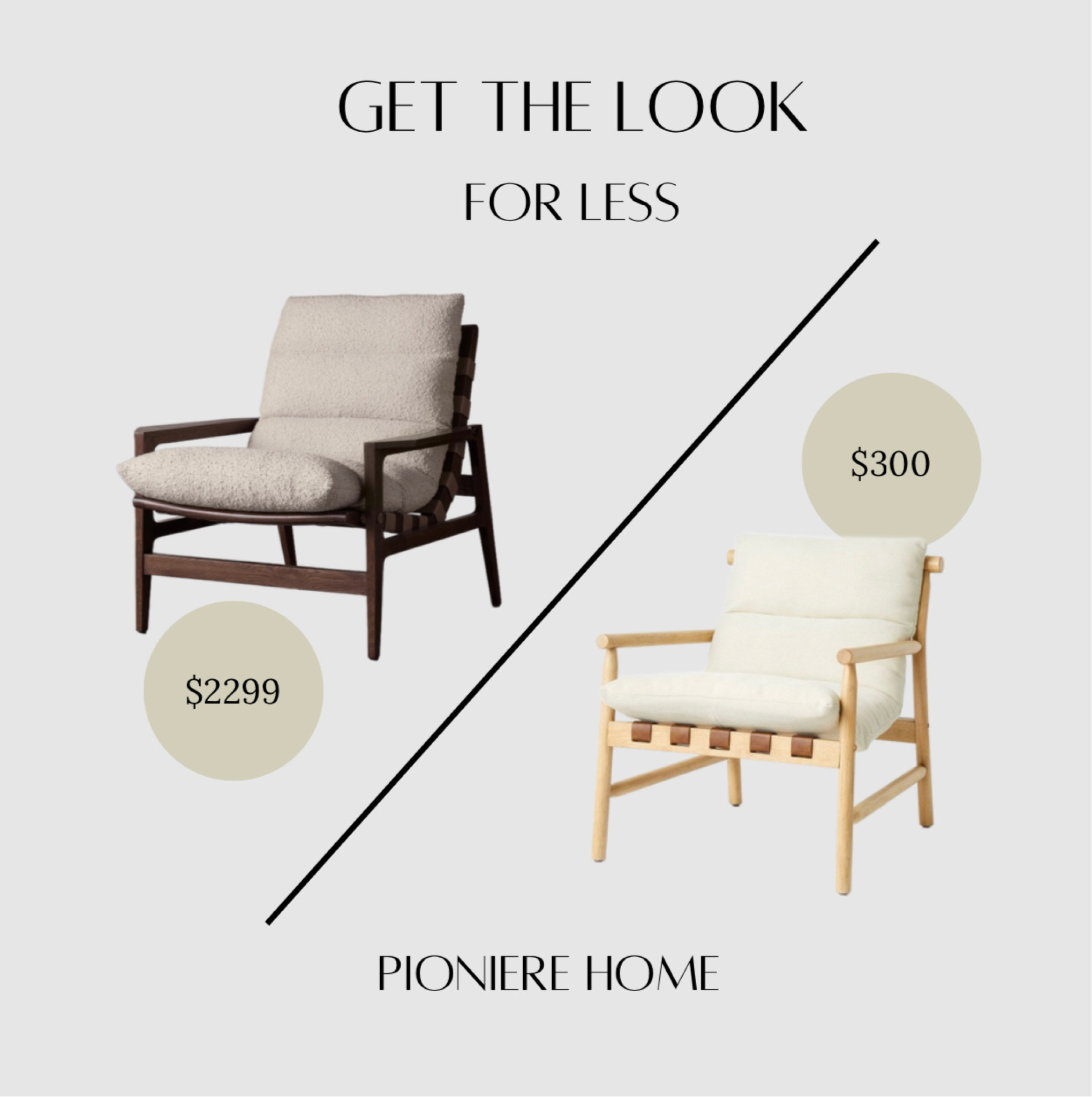 Get the look for less. Sling chair. Accent chair. Arhaus dupe. Target chair. Neutral accent chair  #furnituredupe

#LTKhome #LTKstyletip #LTKFind