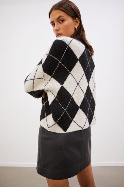 Oversized Jacquard-knit Sweater | H&M (US + CA)