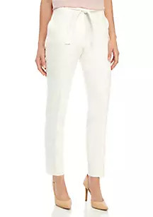Self Belt Solid Pants | Belk