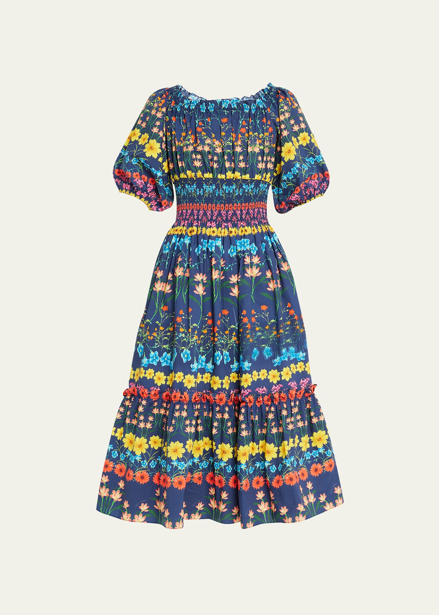 Mimi Off-Shoulder Midi Dress | Bergdorf Goodman