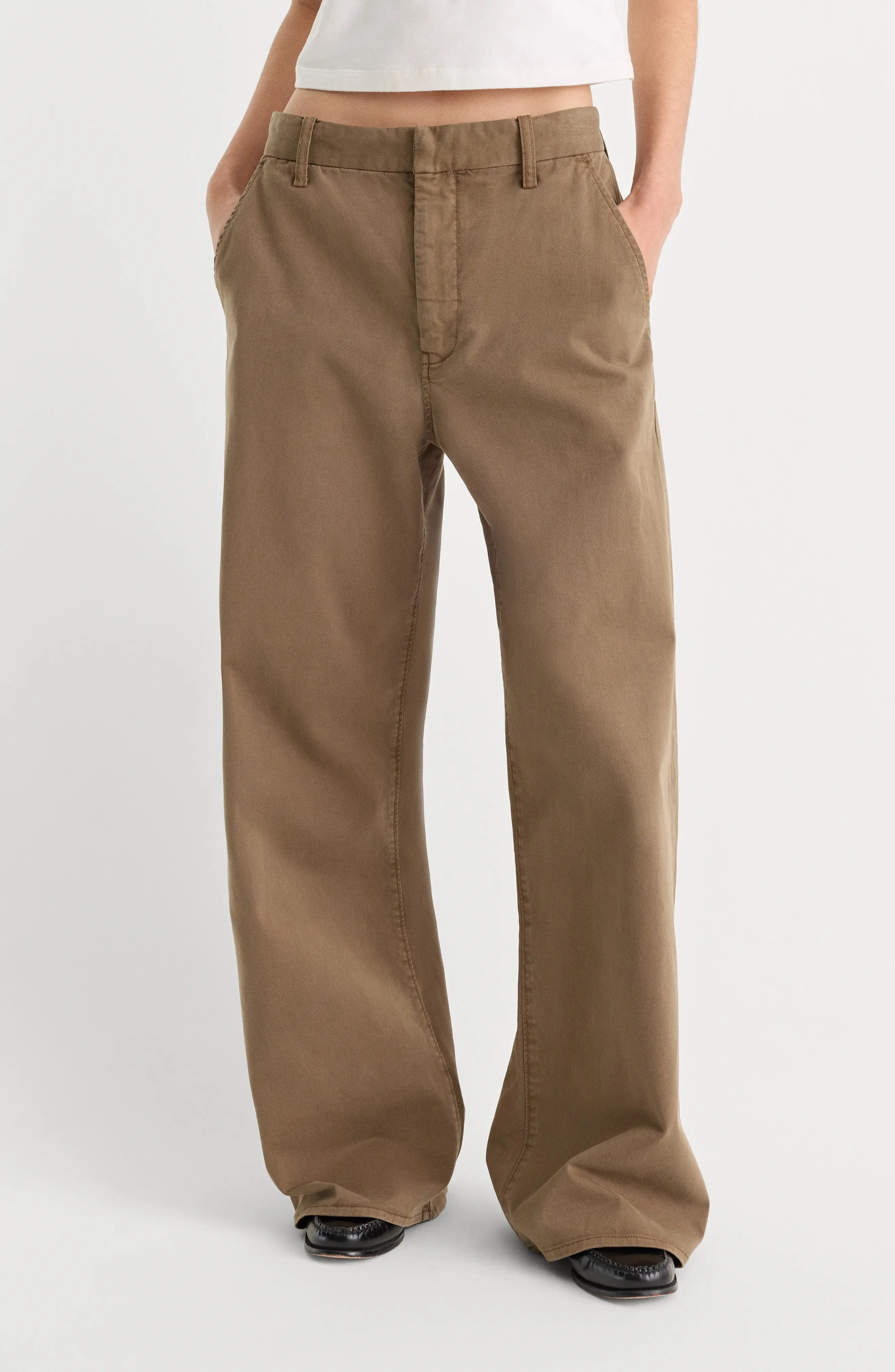Good American Low Slung Baggy Trousers (Women) | Nordstrom | Nordstrom