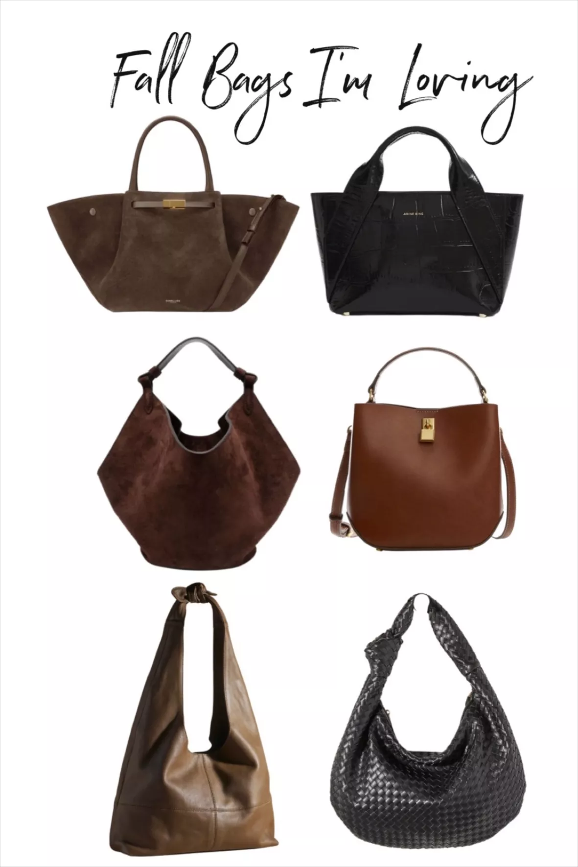 New York midi suede tote bag curated on LTK