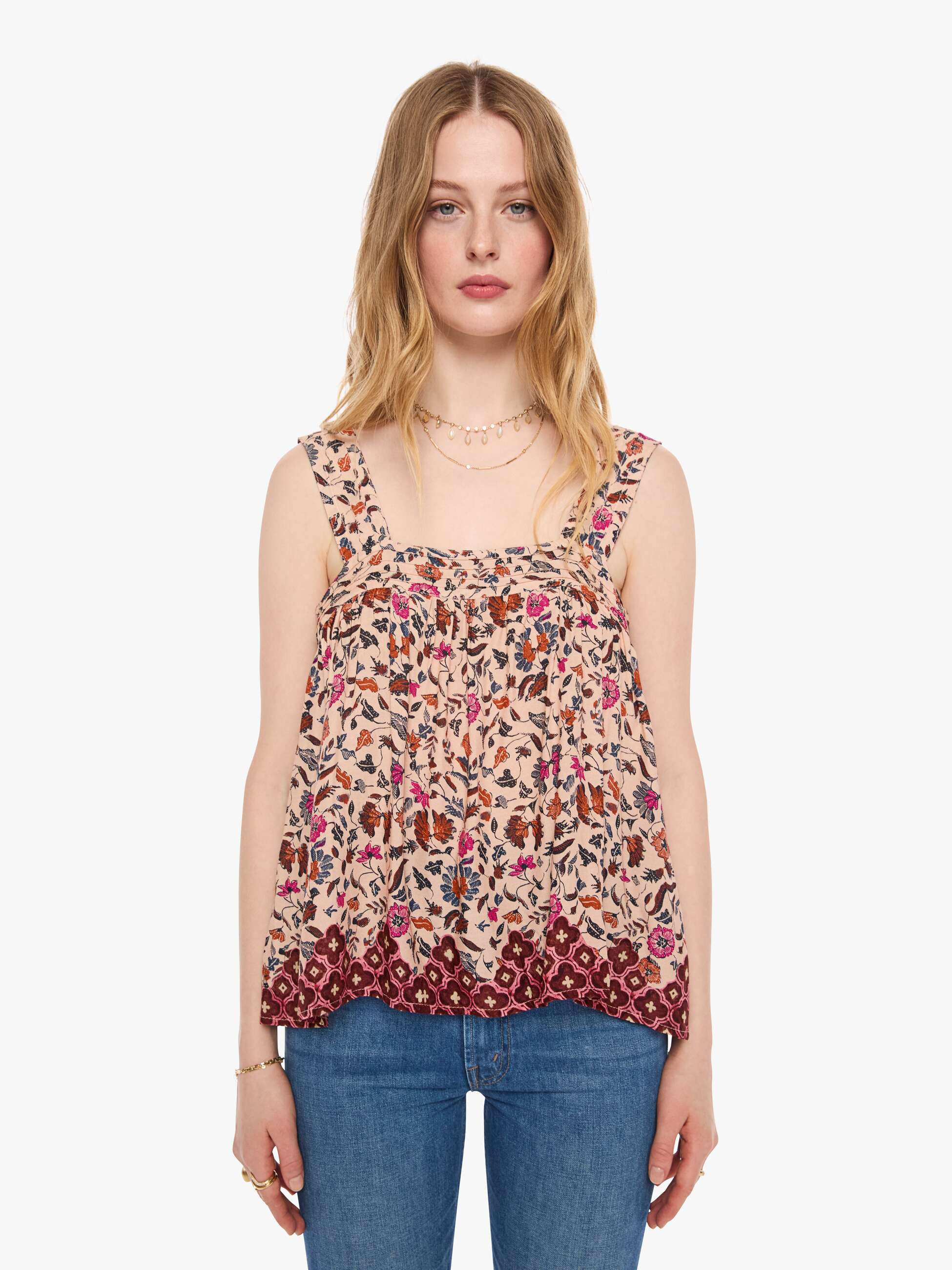 Natalie Martin Jasmine Top - Wildflower Spice | Mother Denim
