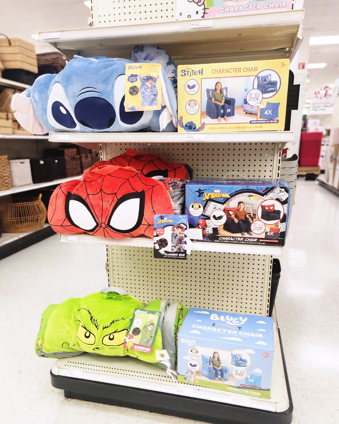 Character Plush Chairs - Spiderman, Stitch, Bluey

#kidsdeals #targetfinds 

 #LTKFindsUnder100 #LTKKids