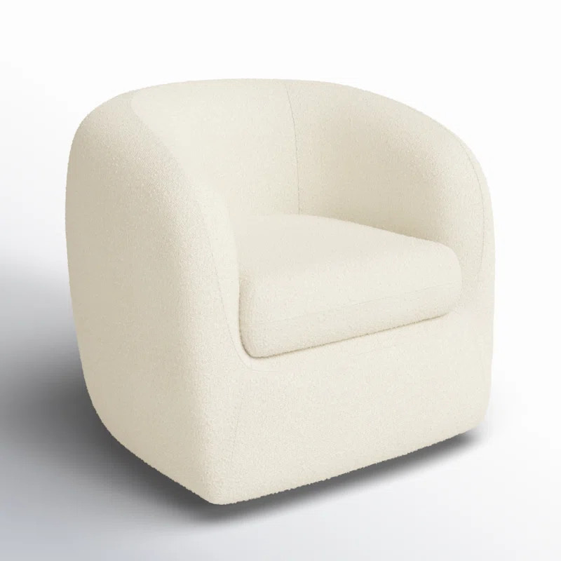 Aquila Upholstered Swivel Barrel Chair | Wayfair North America