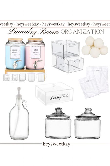 Amazon laundry room organizationn