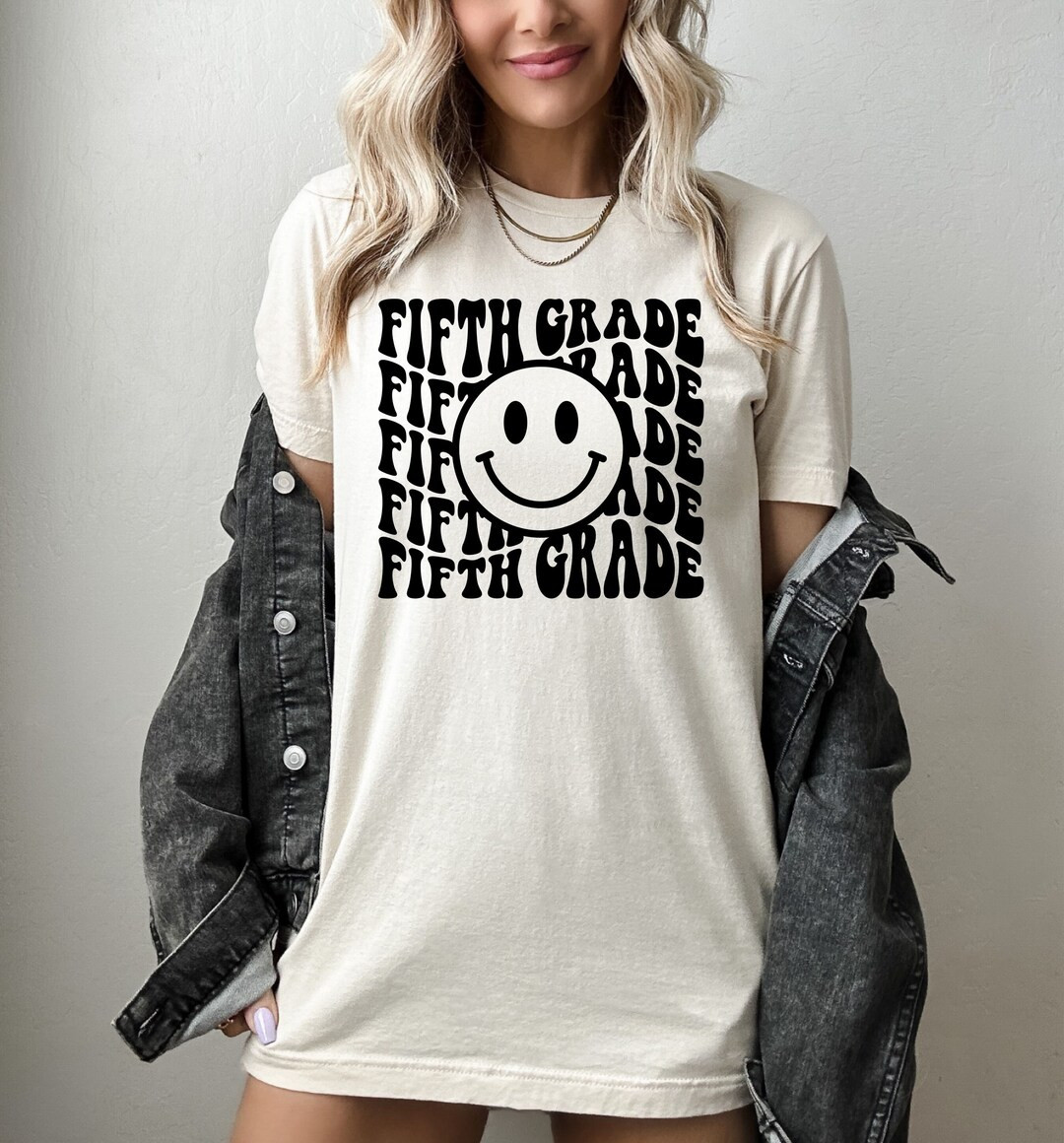 Fifth Grade Teacher Shirt, Retro Teacher T Shirt, 5th Grade Teacher Tee, Elementary School Teache... | Etsy (US)