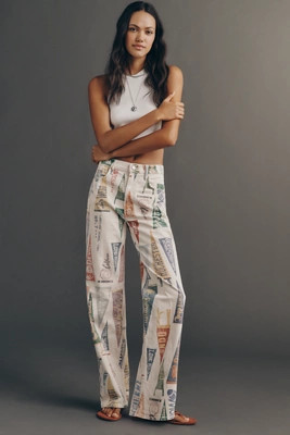 MOTHER Maven Sneak High-Rise Wide-Leg Jeans | Anthropologie (US)