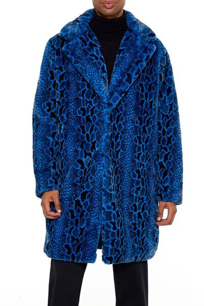 Faux Fur Snake Print Coat | Forever 21