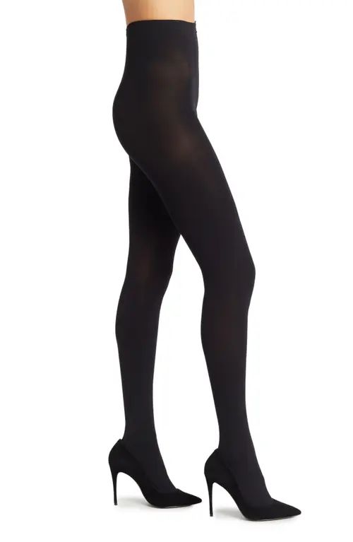 Swedish Stockings Lia Opaque Tights in Black at Nordstrom, Size Medium | Nordstrom
