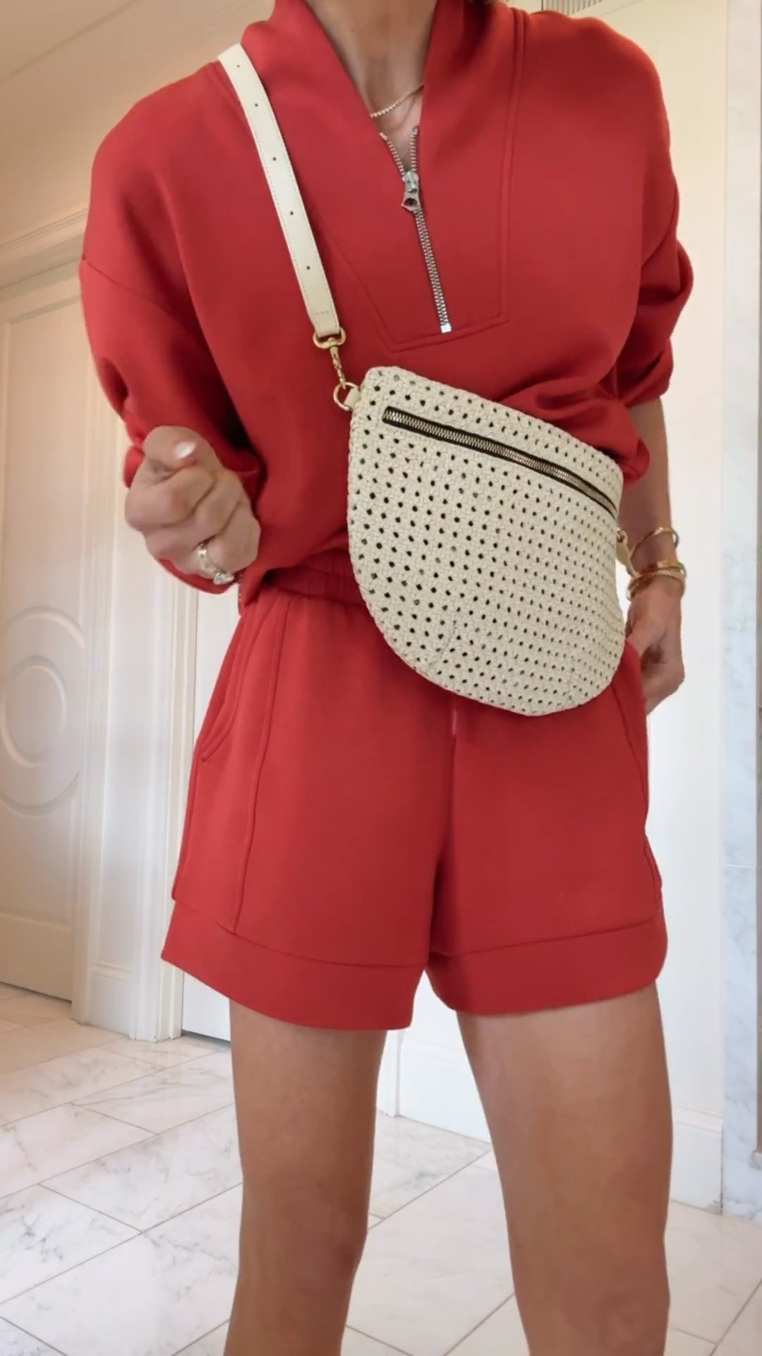 Outfit of the Day | one of my favorite on-the-go matching sets paired with a must have summer bag! ♥️

#LTKsummer