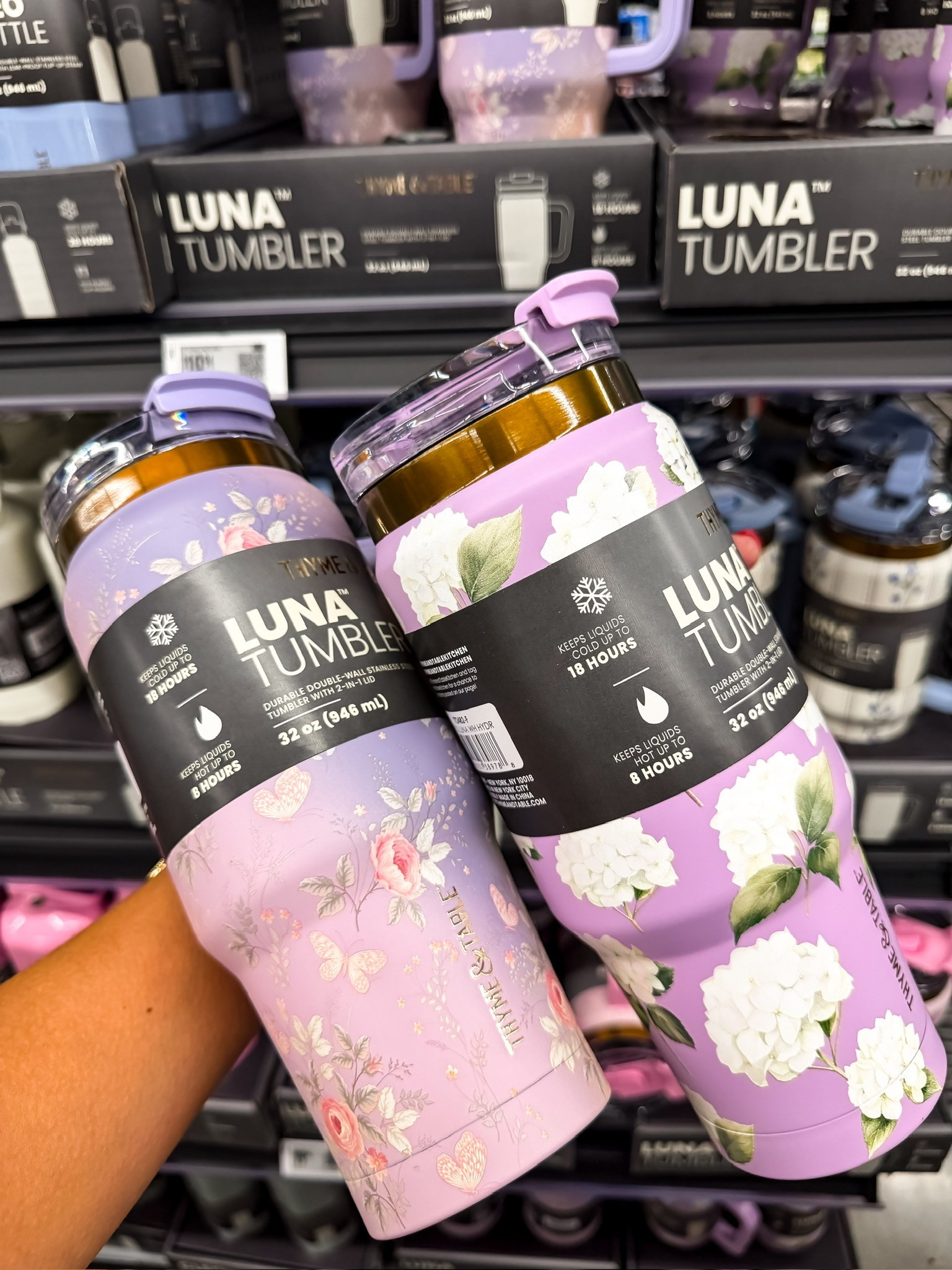 these floral tumblers are way too cute to leave behind 💜 perfect for summer errands, pool days, iced coffee runs, and staying hydrated on the go. the lavender prints make them feel so much more elevated than your average water bottle

tumbler cup, floral tumbler, iced coffee cup, cute water bottle, summer accessories, travel tumbler, hydration essentials, lavender aesthetic, insulated cup, gift idea, themominstyle

#LTKMothersDay #LTKSeasonal #LTKOver40