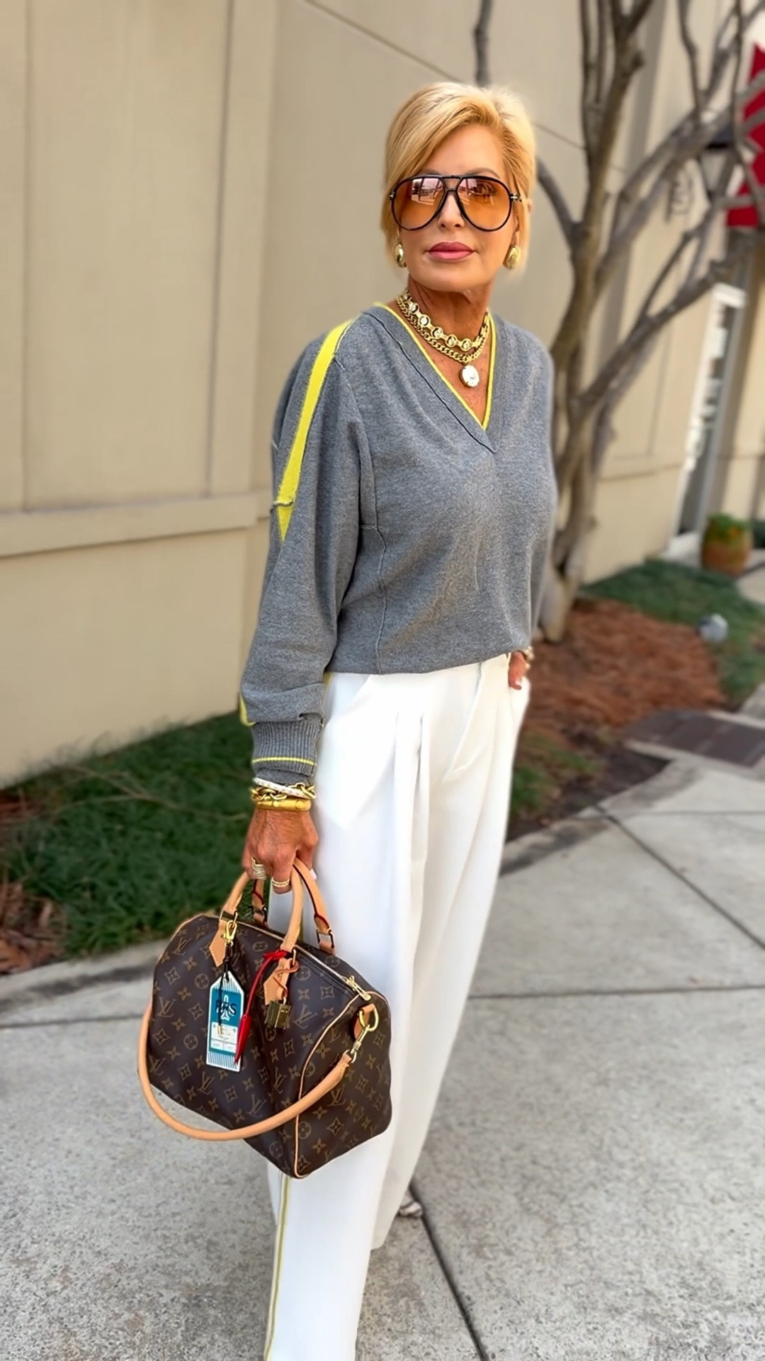 This outfit is perfect for spring with the weather going back & forth.  I love the sporty chic vibe. 
Sizes I’m wearing 
Top/med 
Pants/xs (I sized down 1 size (they’re oversized) 

#LTKgrwm #LTKdayinmylife #LTKootd