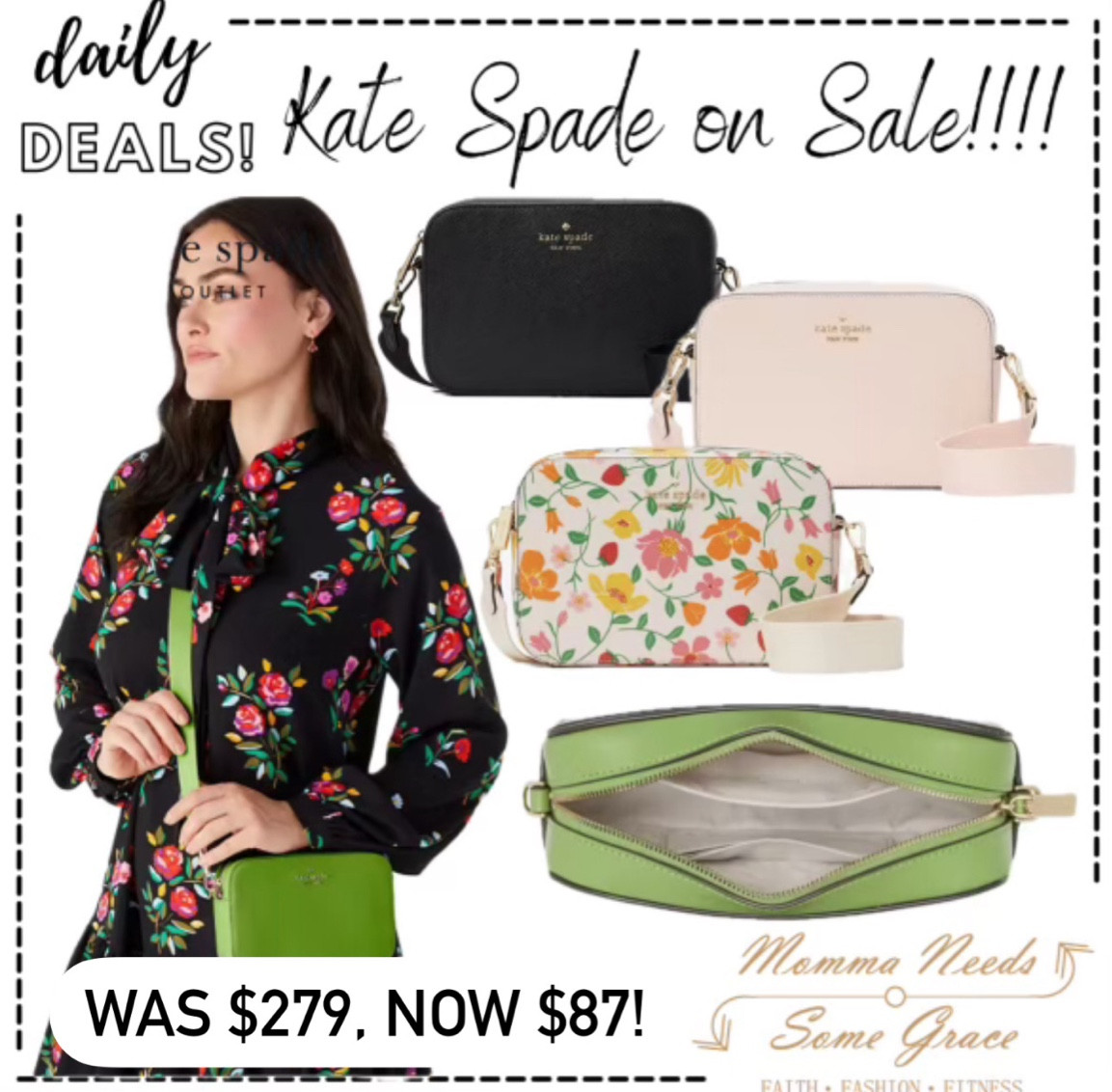 Kate Spade bag on sale today! 

#LTKStyleTip #LTKFindsUnder100 #LTKSaleAlert