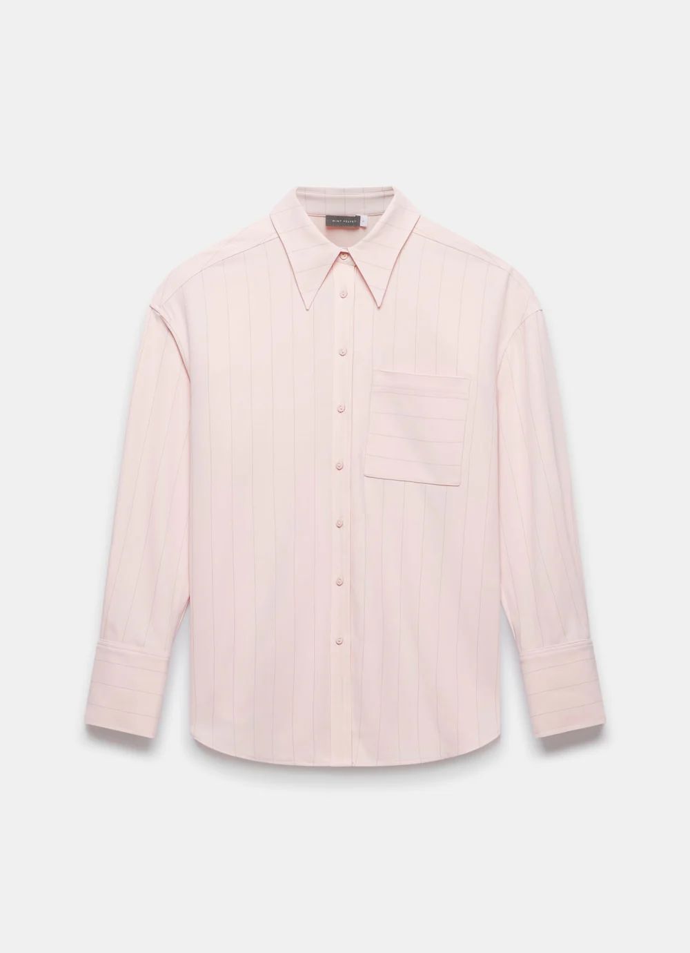 Pink Pinstripe Oversized Shirt | Mint Velvet