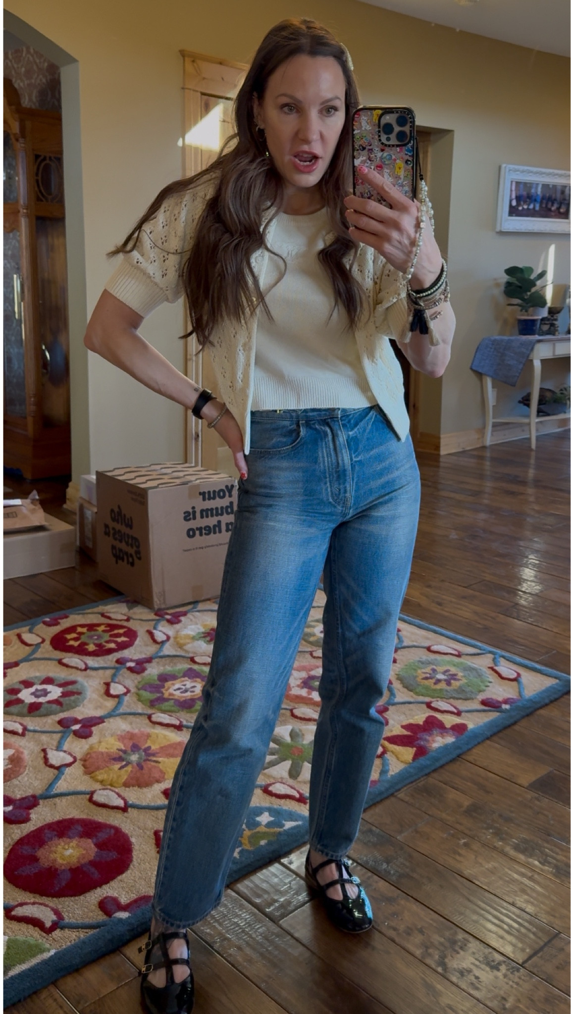 Ootd- sweater & cardigan set and shoes are Celine. Linking similar.. 

#LTKOver40 #LTKSeasonal #LTKStyleTip