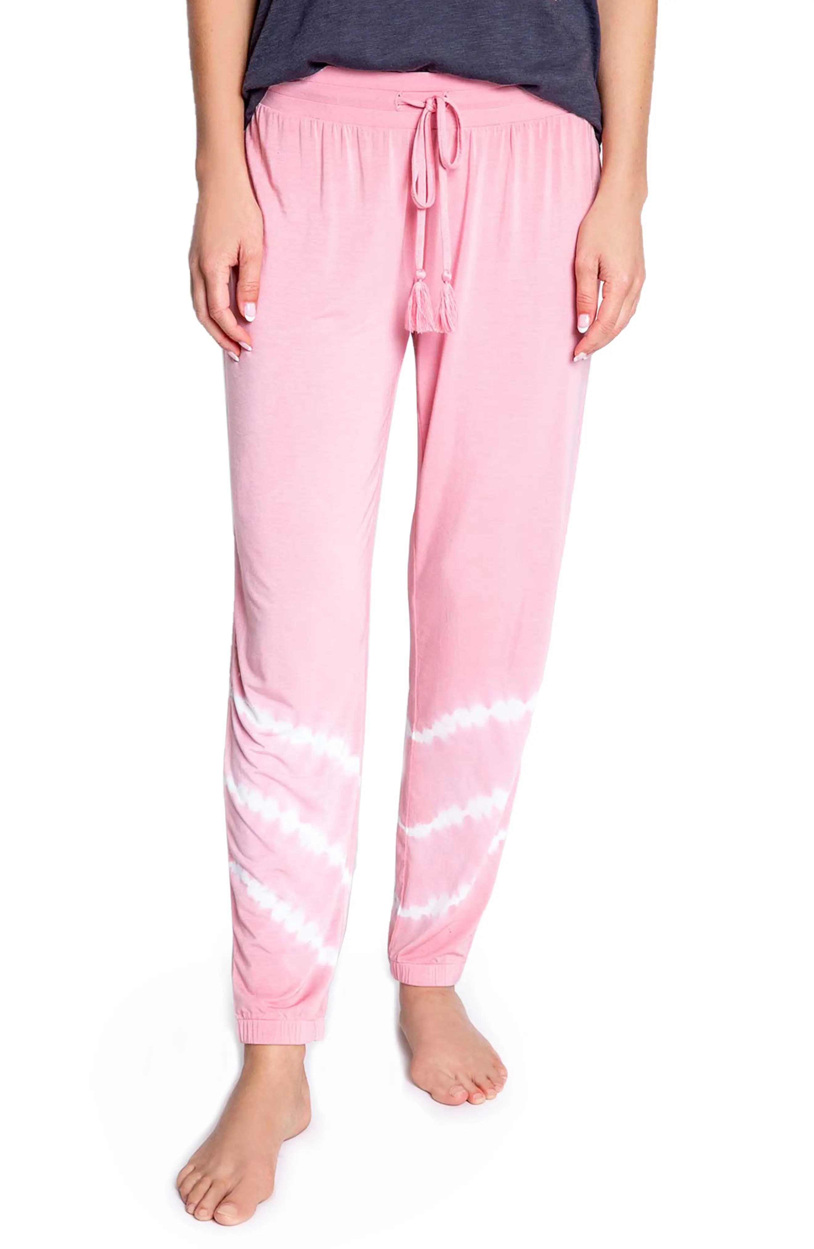 Women's Pj Salvage Venice Vibes Tie Dye Lounge Pants, Size X-Small - Coral | Nordstrom