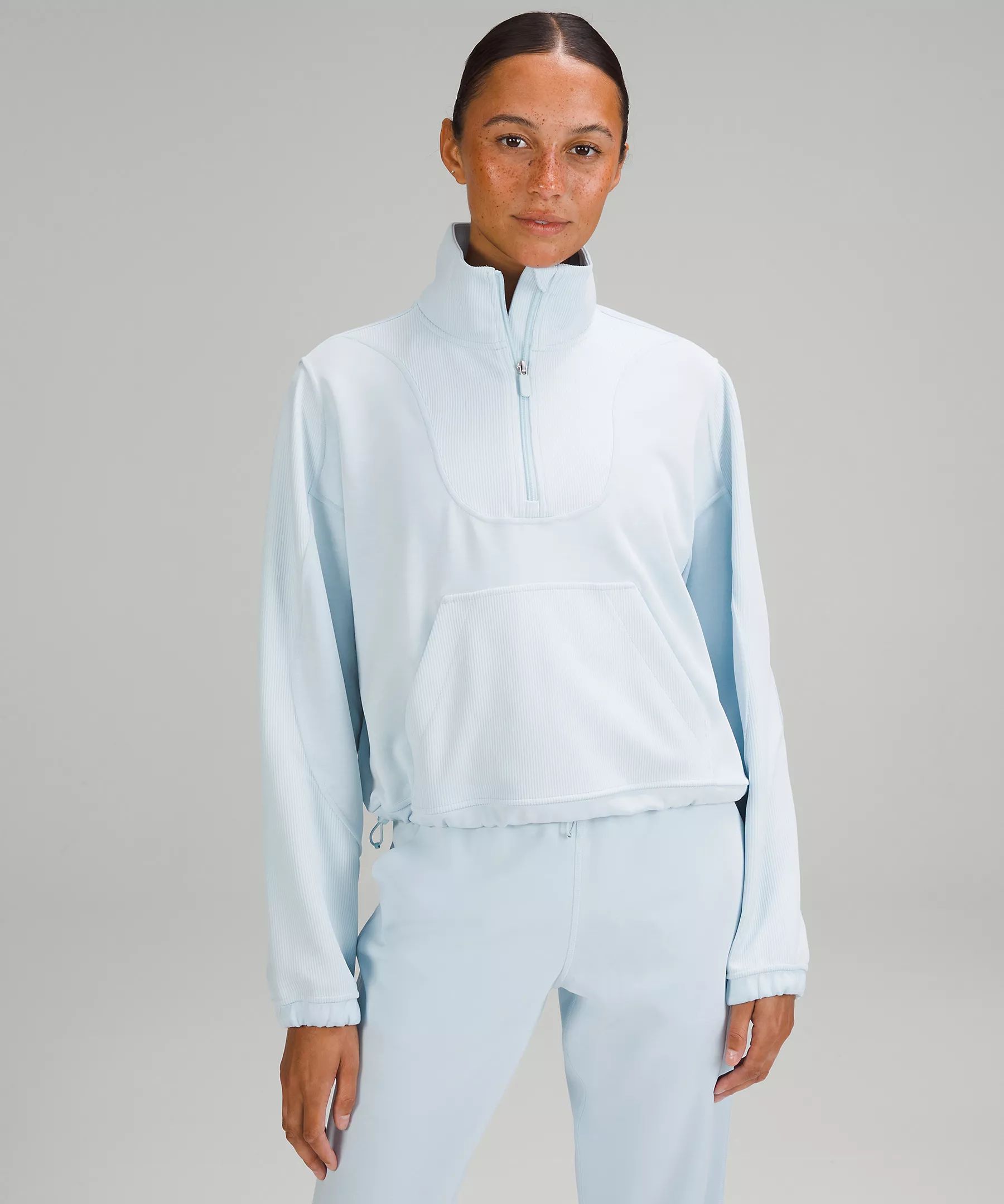 Brushed Softstreme Ribbed Half Zip | Lululemon (US)