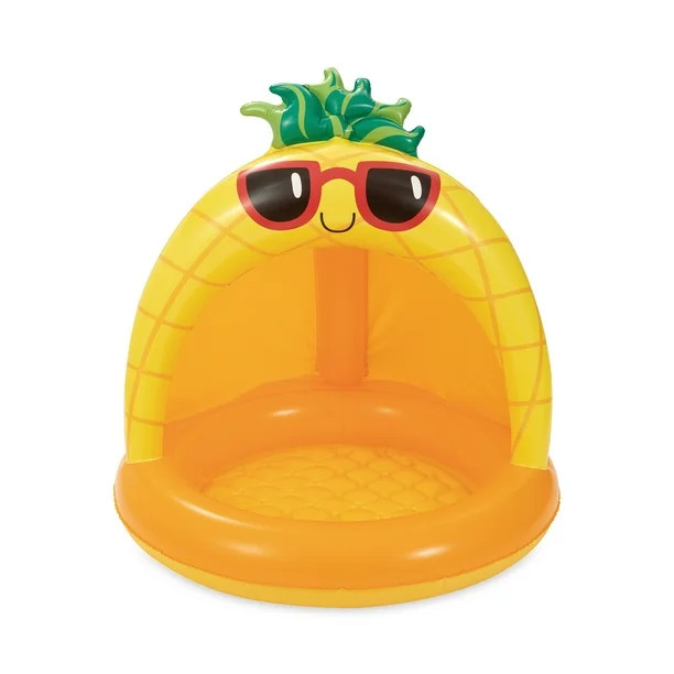 Play Day Inflatable Pineapple Shade Pool, Orange, Ages 1-3, Unisex | Walmart (US)