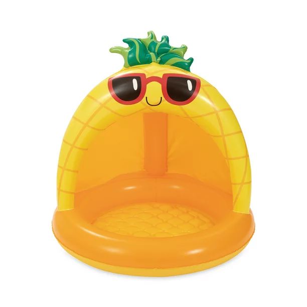 Play Day Inflatable Pineapple Shade Pool, Orange, Ages 1-3, Unisex | Walmart (US)