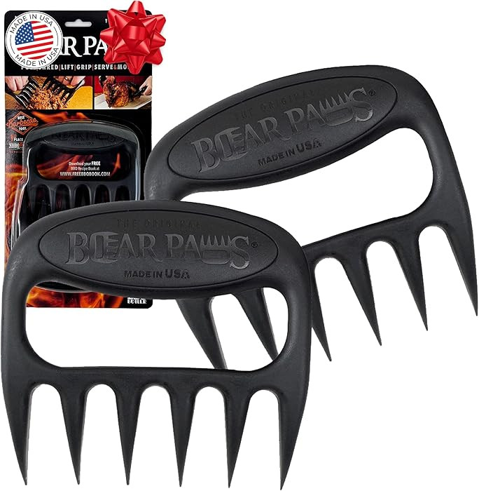 Bear Paws Meat Claws - The Original Meat Shredder Claws for Pulled Pork, USA Made - Easily Lift, ... | Amazon (US)
