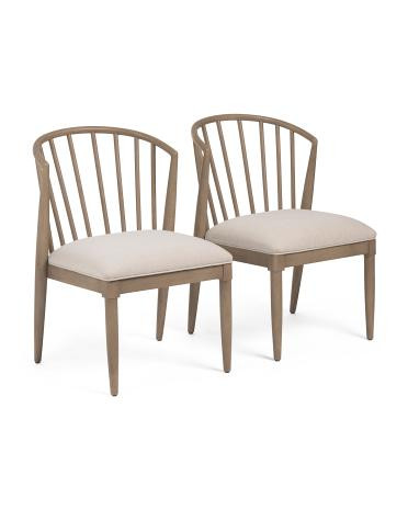 set of 2 22x34 finn spindle dining chairs | TJ Maxx